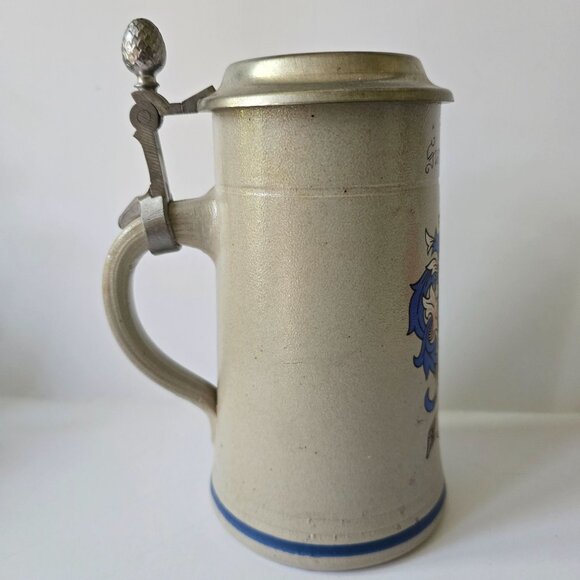Vintage Bayern 0.5L German Beer Stein With Lid By Rastal Summerschool 1984 - Picture 12 of 16